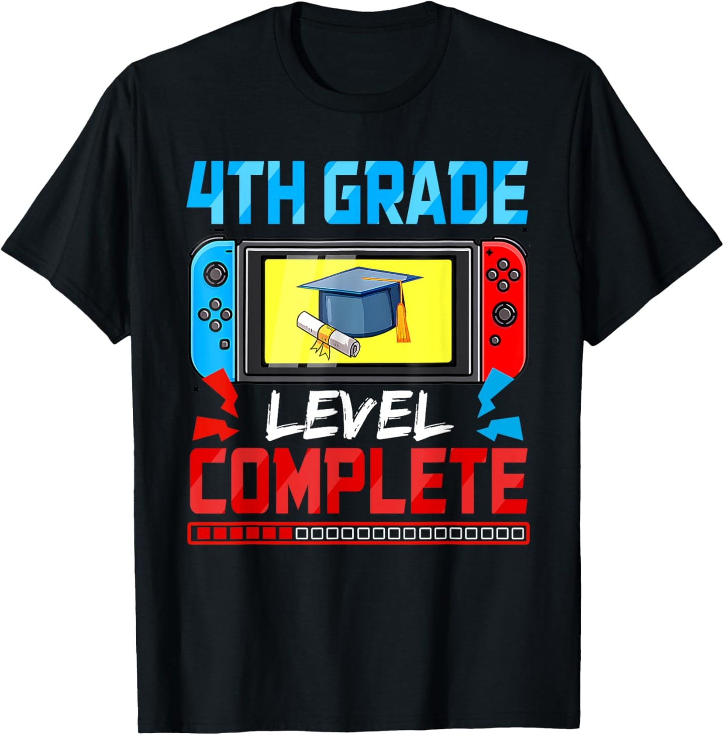 4th Grade Level Complete Last Day Of School Video Game Boys T-Shirt
