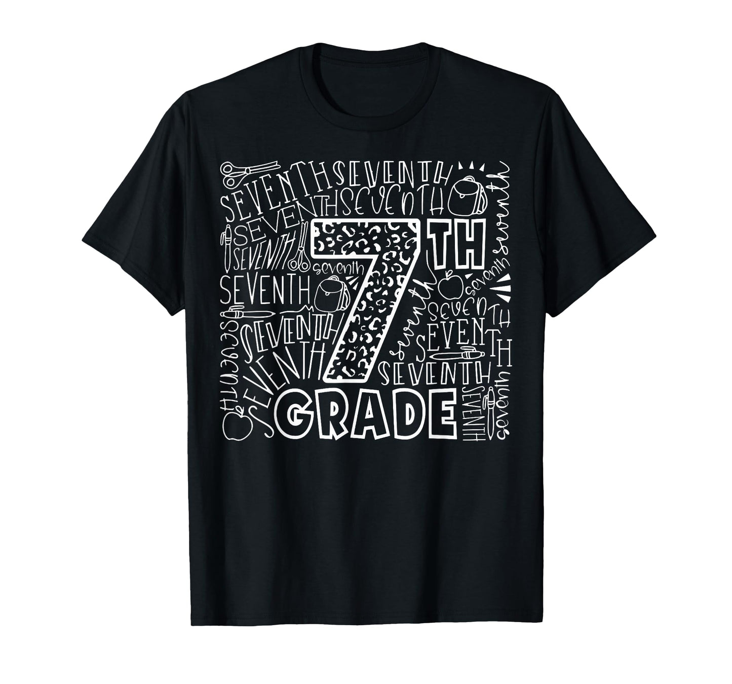 7th Grade Typography Team Seventh Grade Back To School T-Shirt