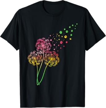 Dandelion Paw Print T-Shirt
