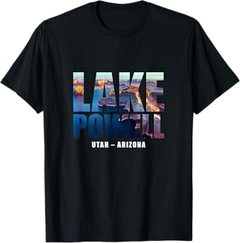 Lake Powell Landscape Inside Bold Letters Travel Souvenir T-Shirt