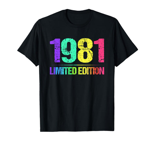 1981 Limited Edition Vintage 81s Retro Vintage T-Shirt
