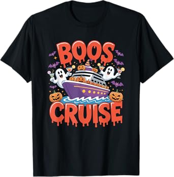 Halloween Party Wine Beer Drinking Boos Cruise T-Shirt