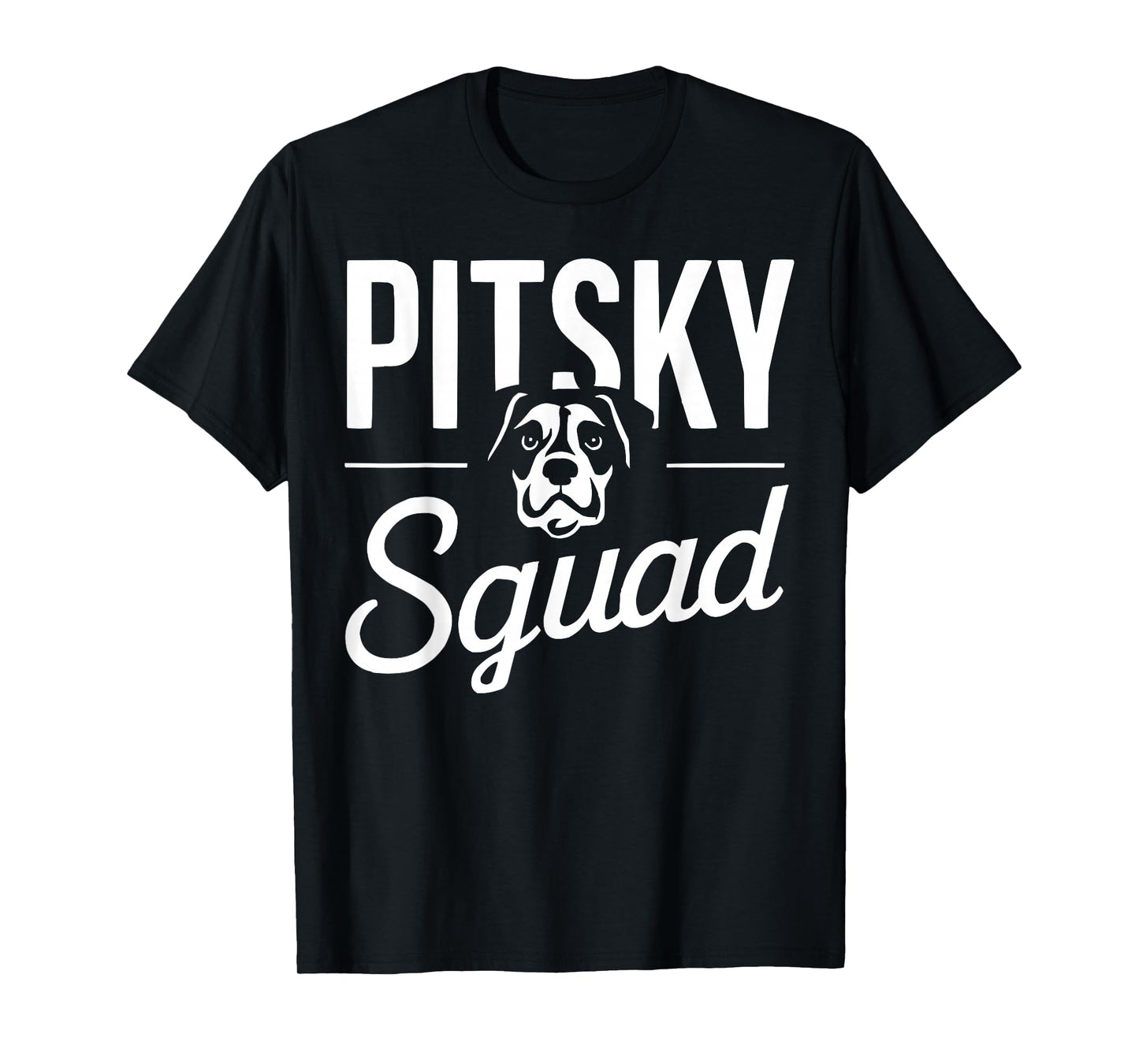 Pitsky Owner Dog Lover Puppy Pit Bull Siberian Husky T-Shirt