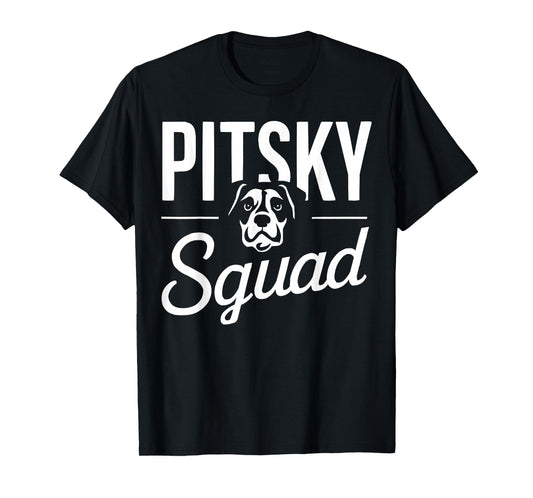 Pitsky Owner Dog Lover Puppy Pit Bull Siberian Husky T-Shirt