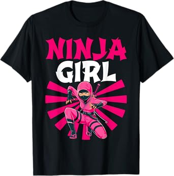 Cool Ninja Art For Women Girls Shinobi Ninja Training Ninja T-Shirt