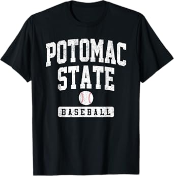 Potomac State College Baseball Arch Vintage Design Men Women T-Shirt