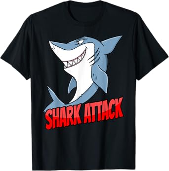 Funny Shark Attack Humor Kids and Teens T-Shirt