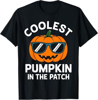Toddler Boy Pumpkin Patch Shirt Kids Funny Halloween Costume T-Shirt