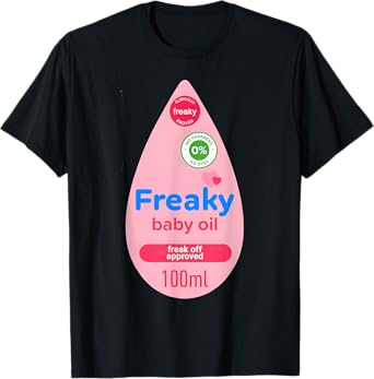 Baby Oil Bottle Halloween Costume Funny Women Men Halloween T-Shirt