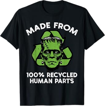 Halloween Frankenstein Recycled Parts Costume Men Women Kids T-Shirt