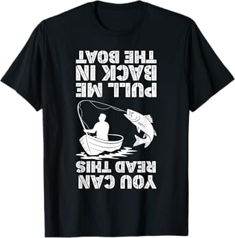 Funny Fishing Shirts for Men Boys Dad Grandpa Fisherman T-Shirt