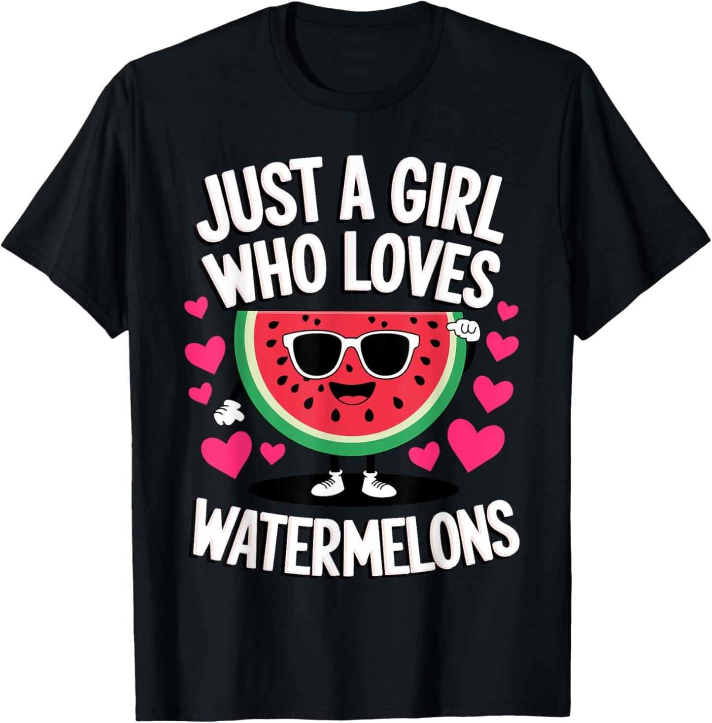 Funny Watermelon Art For Girls Women Fruit Watermelon Lovers T-Shirt