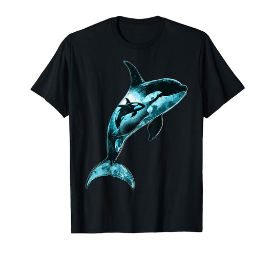 Orca Lovers Art Design Beautiful Killer Whale T-Shirt