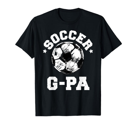 Soccer G-Pa Soccer Ball Distressed Funny Soccer G-Pa T-Shirt