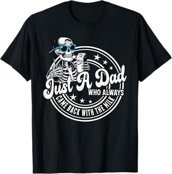 Just A Dad Who Always Came Back With The Milk Funny Fathers T-Shirt