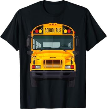 School Bus Teacher Student Back To School Halloween T-Shirt