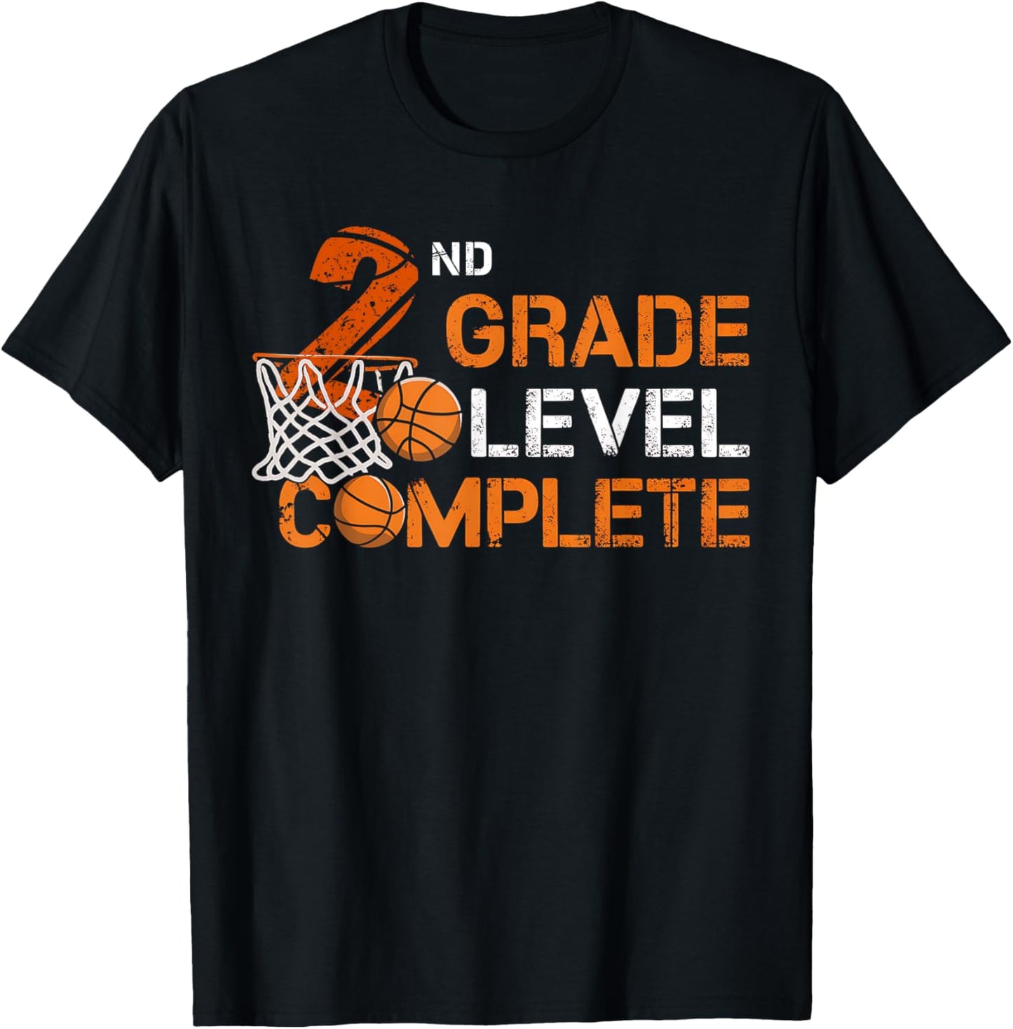 2nd Grade Level Complete Basketball Last Day Of School Boys T-shirt by TeeBrew
