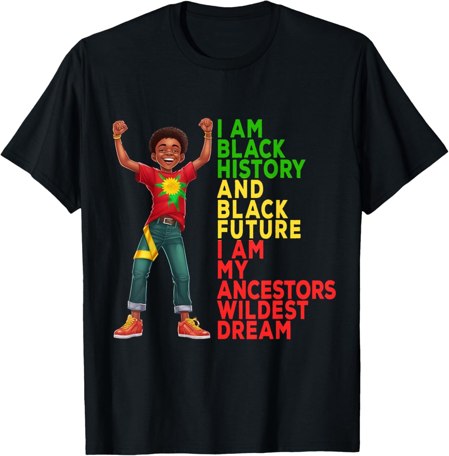 Black History Month Juneteenth Independence Day Kid Boy T-Shirt