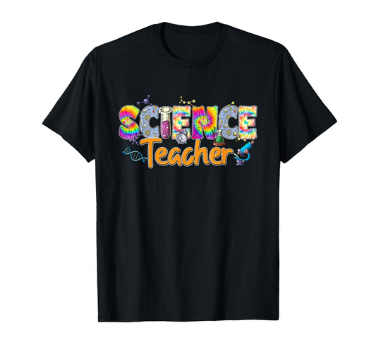 Science Teacher Tie Dye Back To School Teaching Men Women T-Shirt