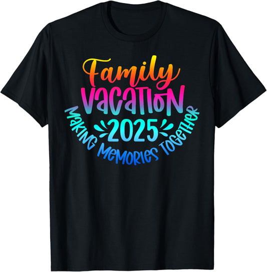Family Vacation 2025 Beach Matching Family Summer Vacation T-Shirt