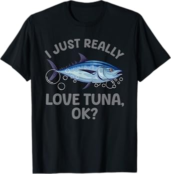 Cool Tuna Fishing Art For Men Women Deep Sea Tuna Fishing T-Shirt
