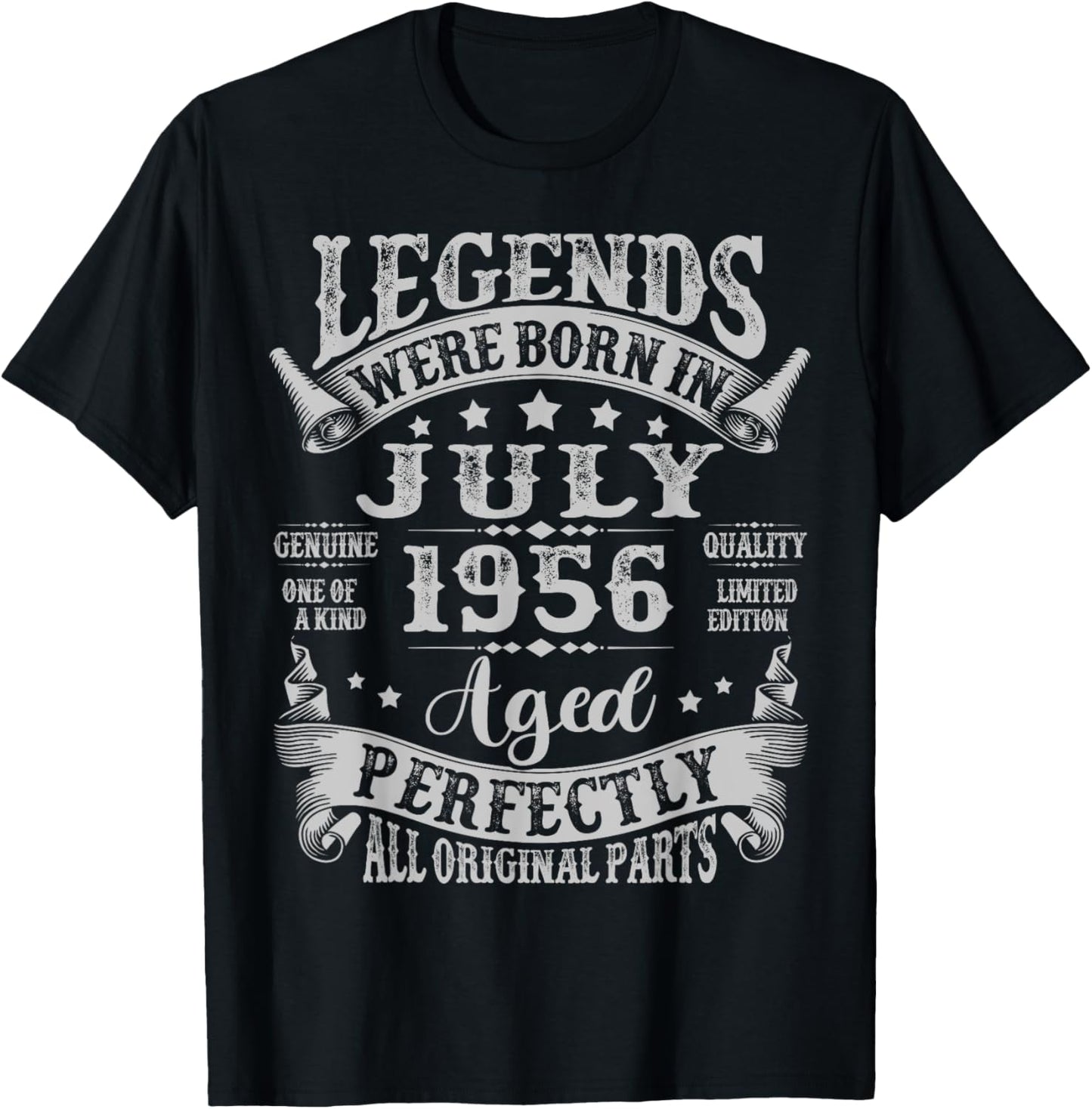 Legends Were Born In July 1956 Vintage 69th Birthday Men Dad T-shirt