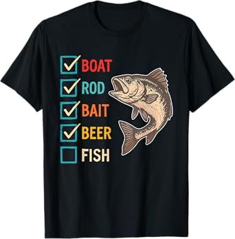 Passionate About Fishing, Enjoy Life, Chill, Rod, Beer T-Shirt