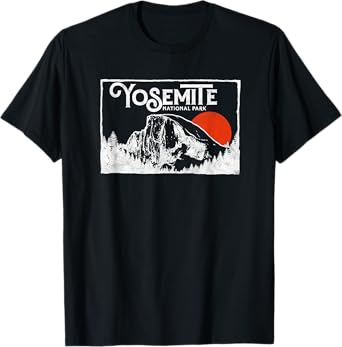 Retro Yosemite National Park Half Dome Vintage 80s T-Shirt T-Shirt