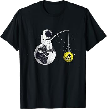 Cryptocurrency Talk - Algorand To The Moon Space Man Merch T-Shirt