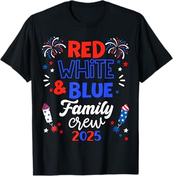 Red White & Blue Family Crew 2025 T-Shirt