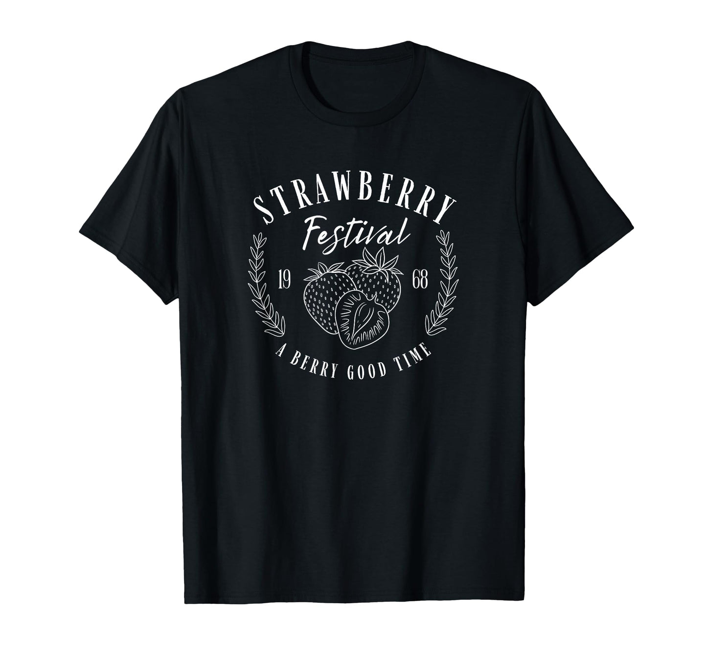 Strawberry Festival Vintage Fruit Illustration Strawberries T-Shirt