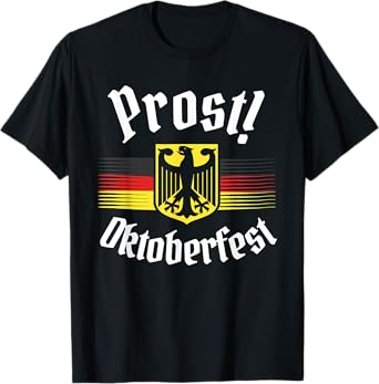 Prost Beer German American Flag T-Shirt Oktoberfest Men Mug T-Shirt