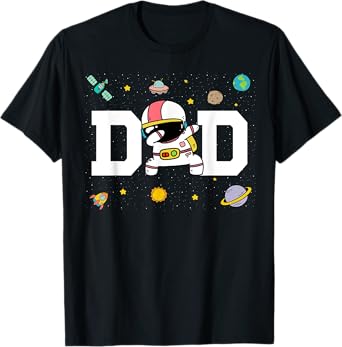 Dad Space Astronaut 1st Birthday Funny Astronaut Birthday T-Shirt