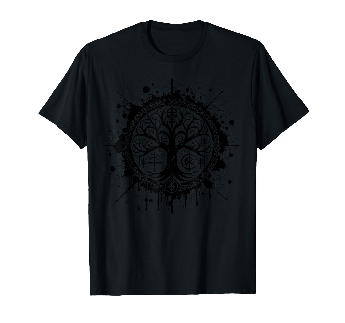 Cool Viking Yggdrasil Norse Tree of Life Graphic T-Shirt