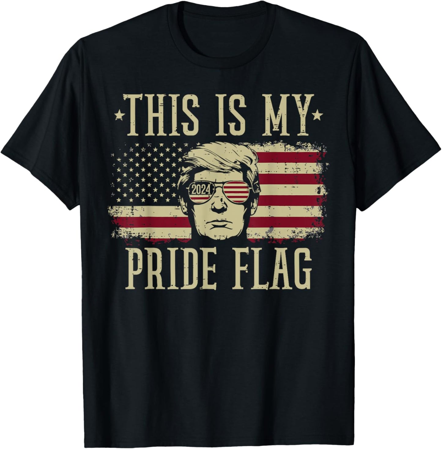 4th Of July This My Pride Flag Funny Patriot Men Women Kids T-Shirt