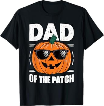 Dad Of The Patch Shirt Halloween Daddy Pumpkin T-Shirt