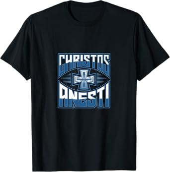 Christos Anesti Orthodox Christian Religious T-Shirt