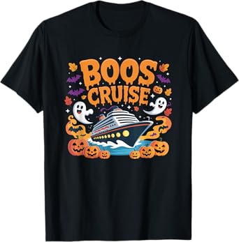 Halloween Party Wine Beer Drinking Boos Cruise T-Shirt