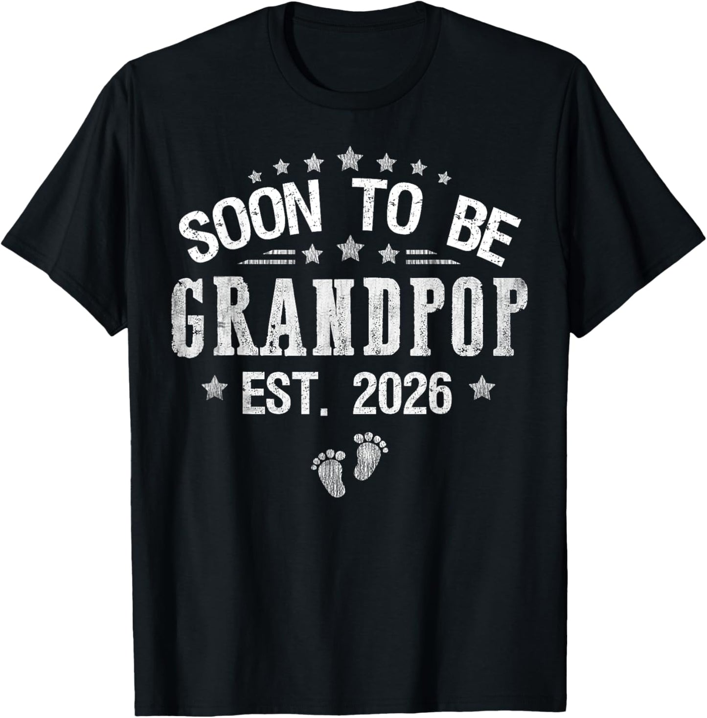 Soon To Be Grandpop est.2026 Father's Day Promoted To Papa T-Shirt