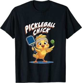 Pickleball Chick- Funny Cute Player Graphic for Women Girls T-Shirt