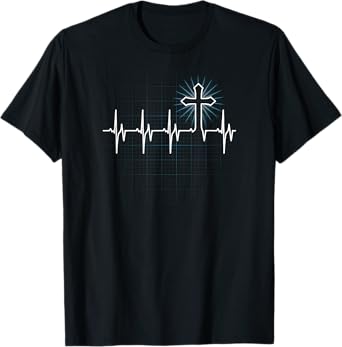 Hallelujah Christian Heartbeat T-Shirt for Men Women & Kids T-Shirt