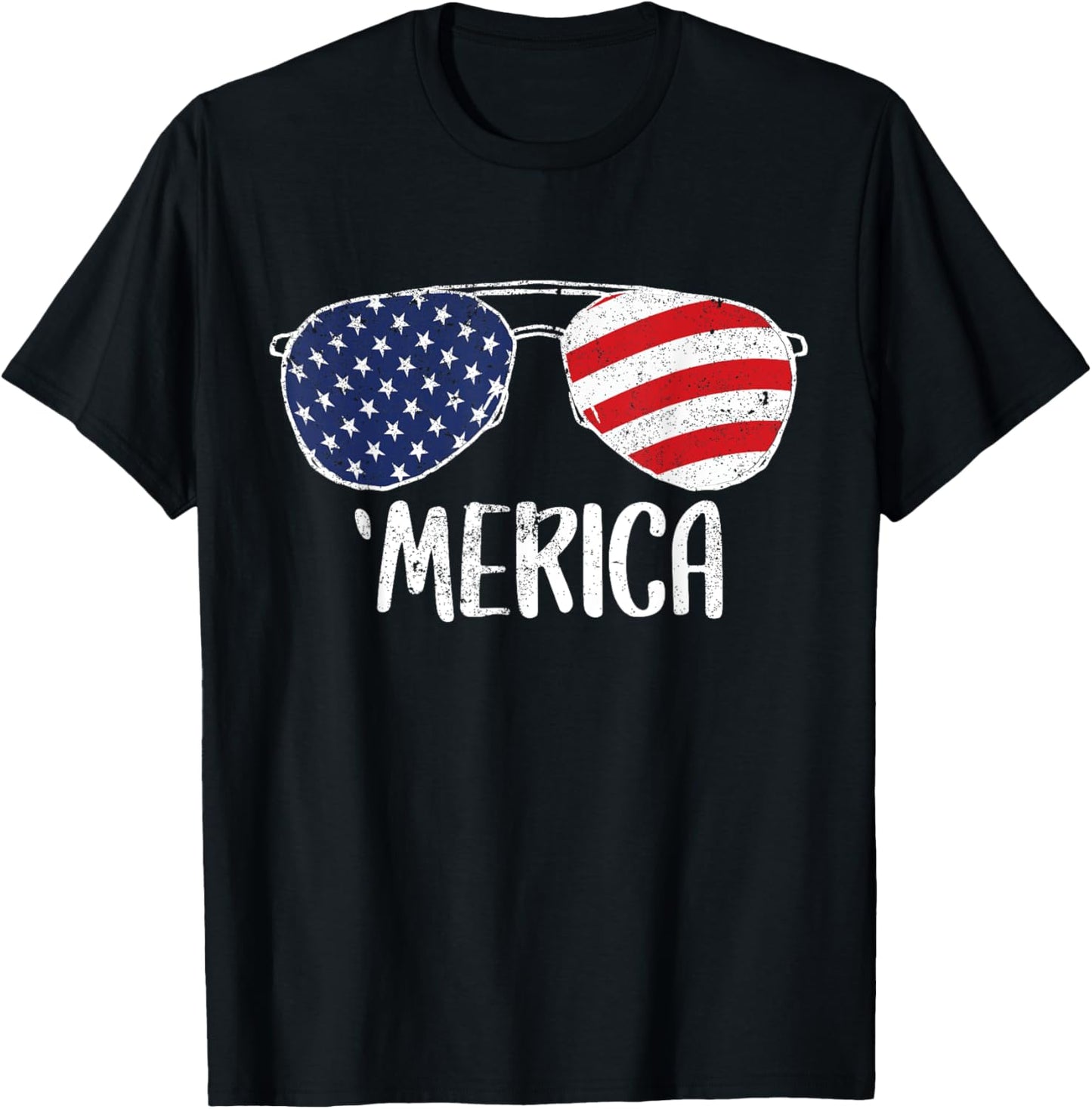 4th of July Merica Sunglasses Tee Gift Men Women kids USA T-Shirt