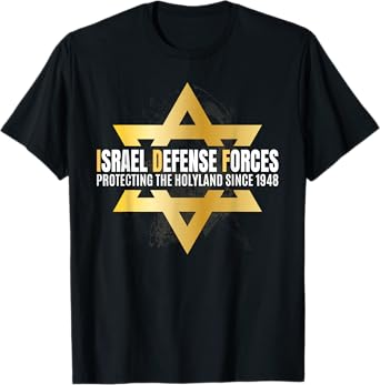 Support Israel Defense Force IDF Jewish Star of David Gifts T-Shirt