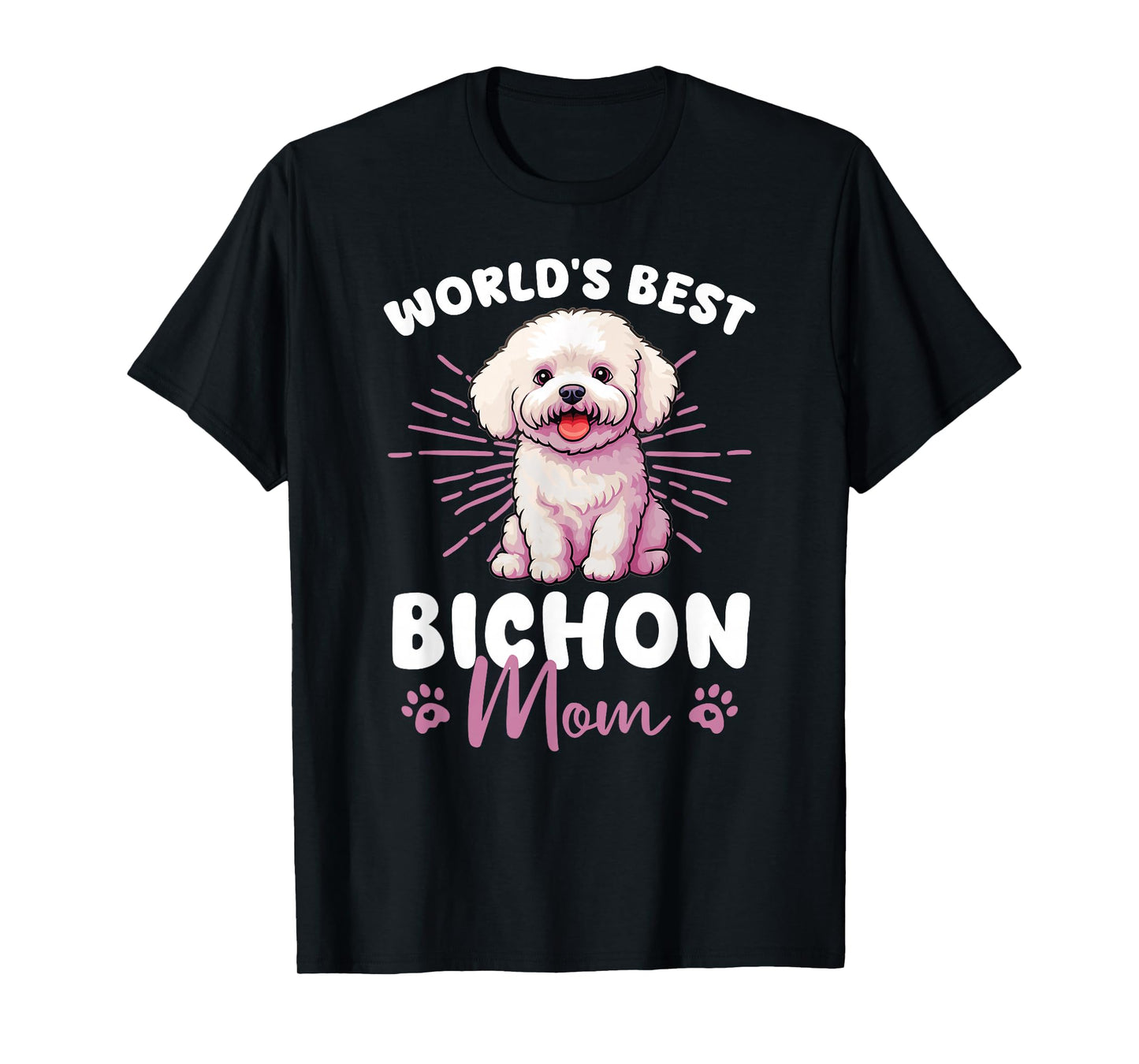 Bichon Frise Groovy World's Best Bichon Mom T-Shirt