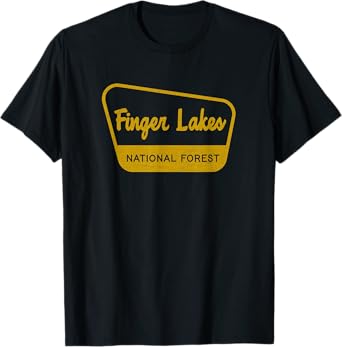 Finger Lakes National Forest Vintage Inspired Sign Graphic T-Shirt