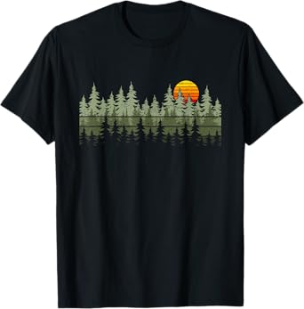 Trees Wildlife Nature Vintage Forest T-Shirt