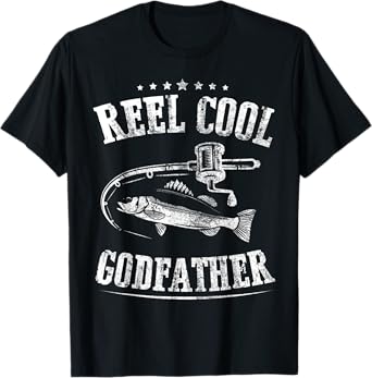 Father's Day Reel Cool Godfather Fishing T-Shirt