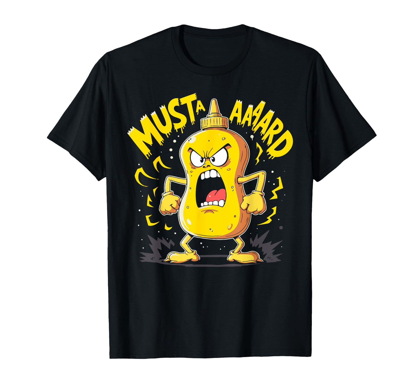 Mustard Bottle Scream – Funny Condiment Rap Humor T-Shirt