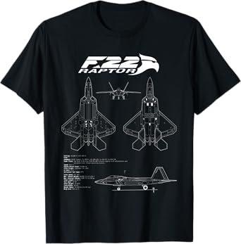 Raptor F22 Blueprint T-Shirt