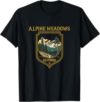 Alpine Meadows Souvenir Apparel - Alpine Meadows Hiking T-Shirt